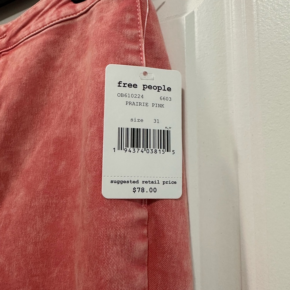 Free People Coral Pink float on Flare Pants - Picture 2 of 2